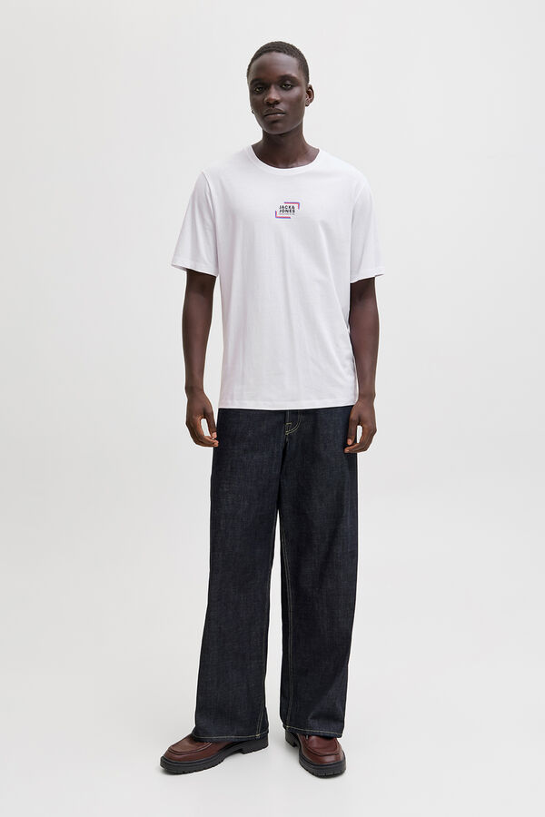Jack & Jones T-shirt com logo na frente branco