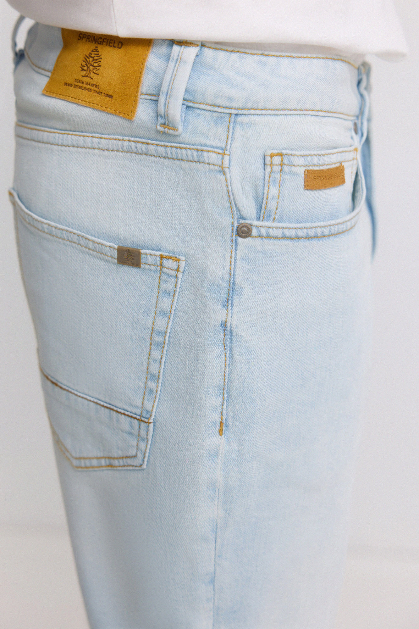 Springfield Bermuda jeans ultraleve slim fit