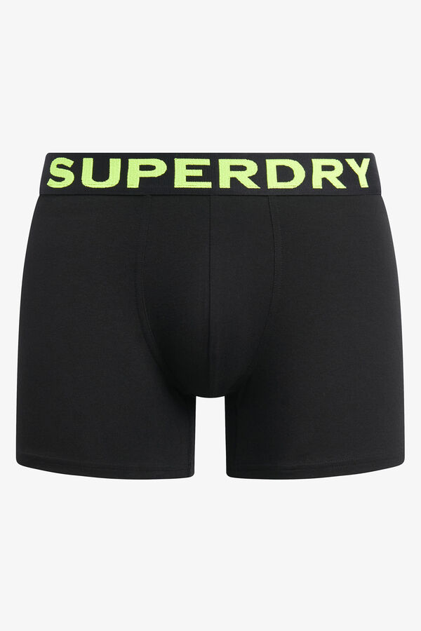 Superdry Boxer pacote com 3 preto