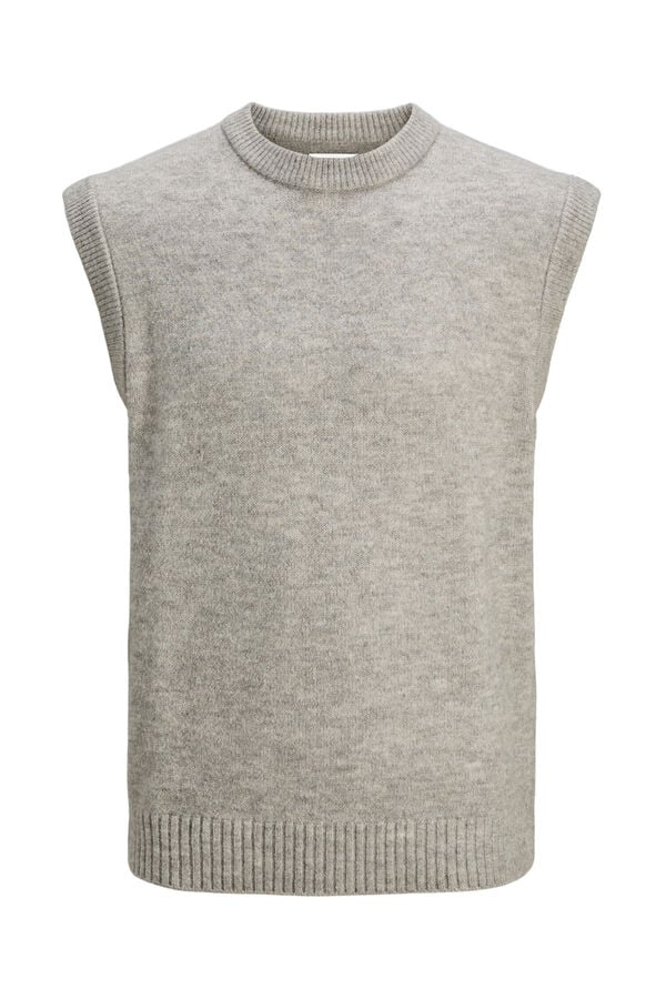 Jack & Jones Chaleco punto regular fit gris