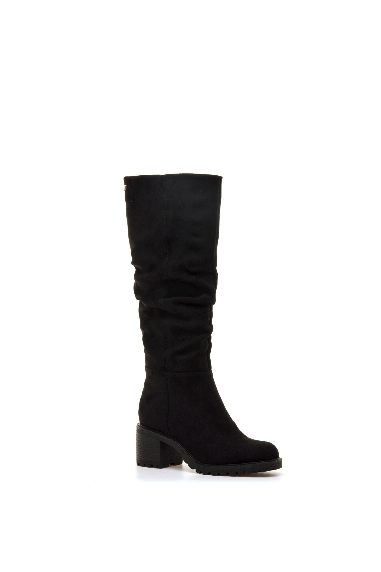 MTNG Botas slouchy de cano alto com sola tratorada