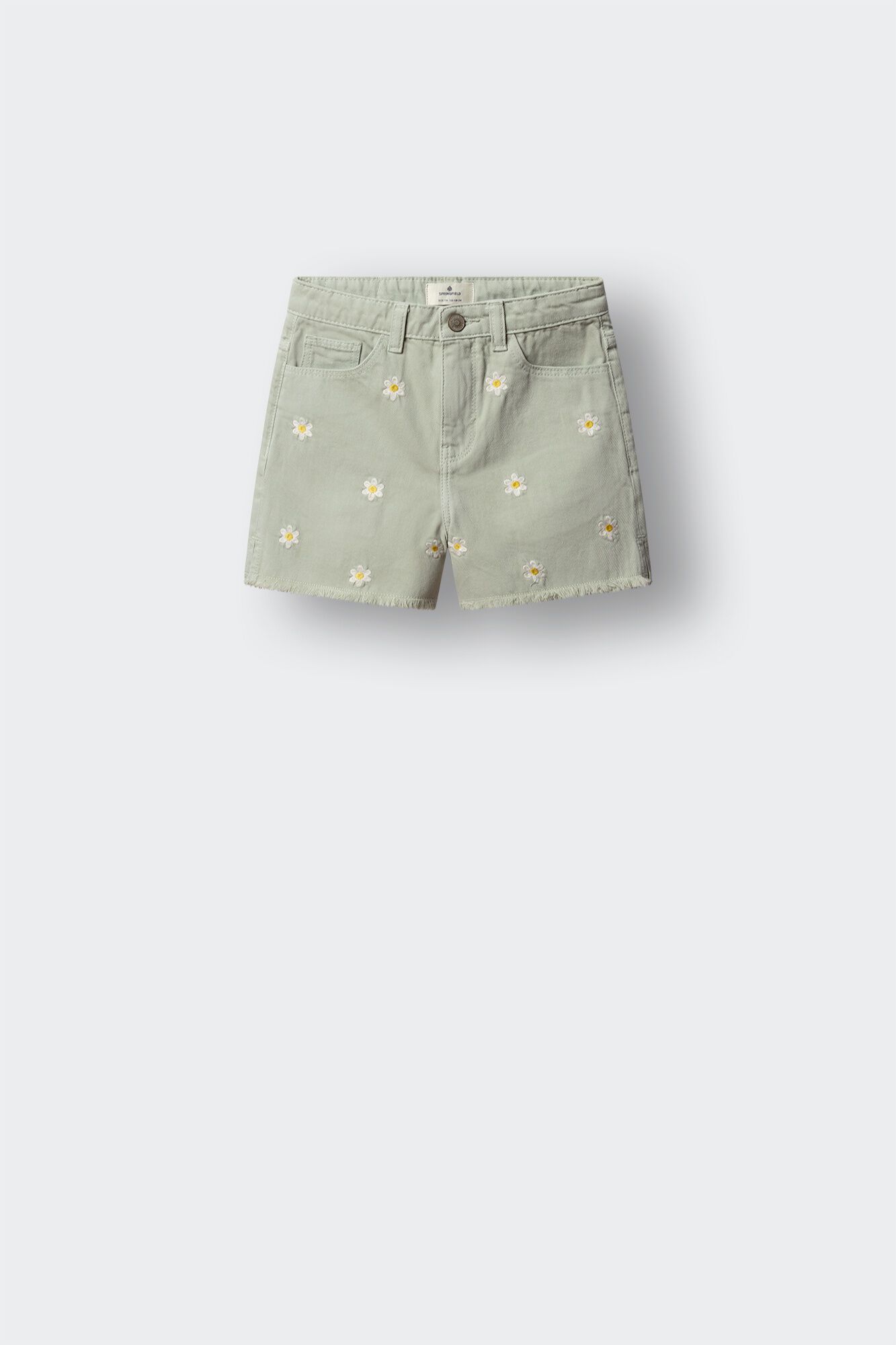 Springfield Kids Short sarga bordado flores ni&ntilde;a