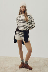 Springfield Jersey jacquard cenefas marrón