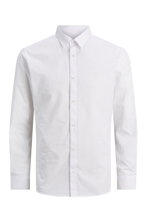 Jack & Jones Camisa social de popelina branco