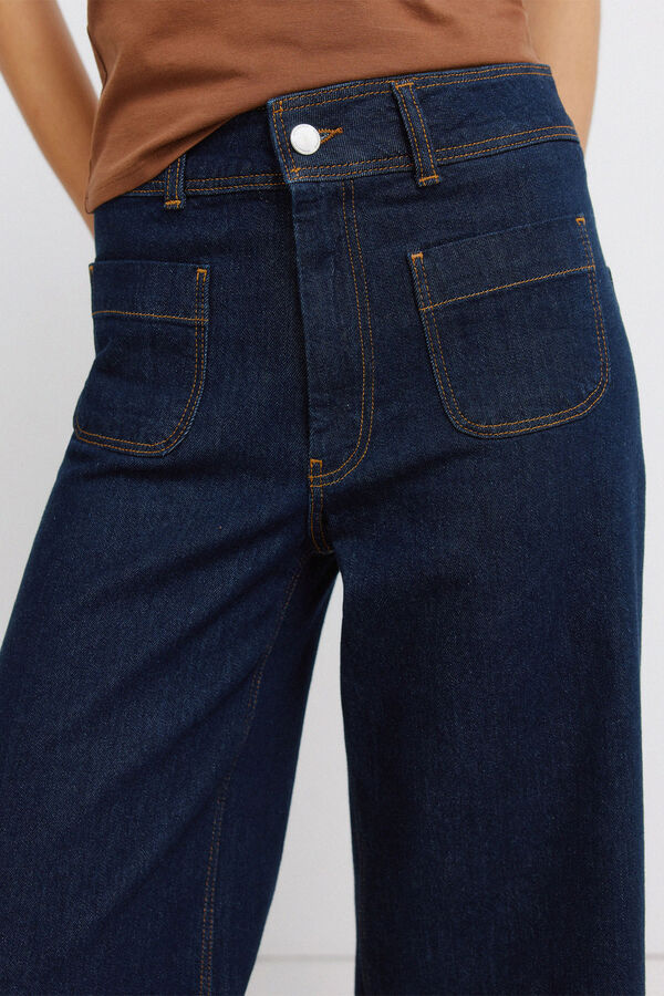 Springfield Jeans Sailor cropped azul