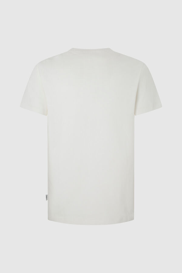 Springfield Camiseta Fit Slim Logo Estampado marfil