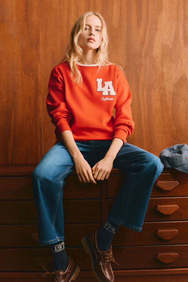 Springfield Sweatshirt "L.A" vermelha vermelho