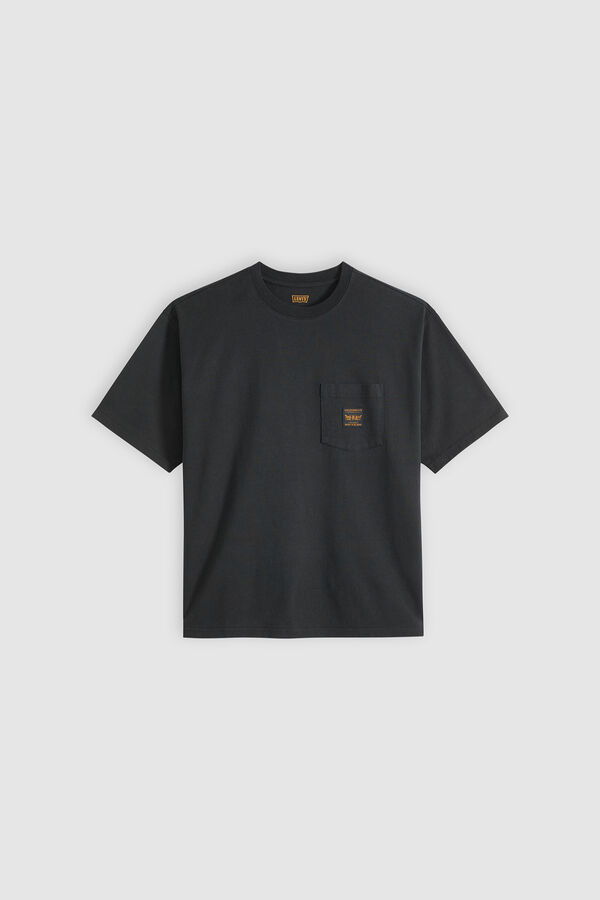 Levi's T-shirt de manga curta com bolso preto