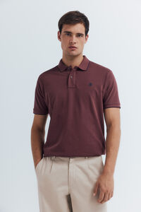 Springfield Polo piqué chique com gola canelada de corte regular