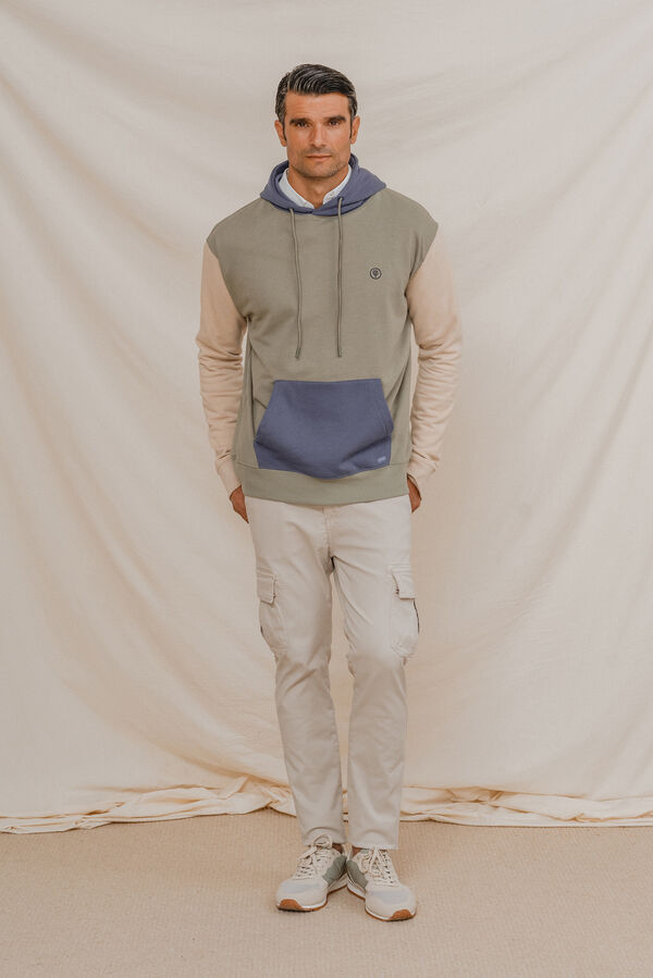 Celopman Moletom Sweatshirt tricolor verde