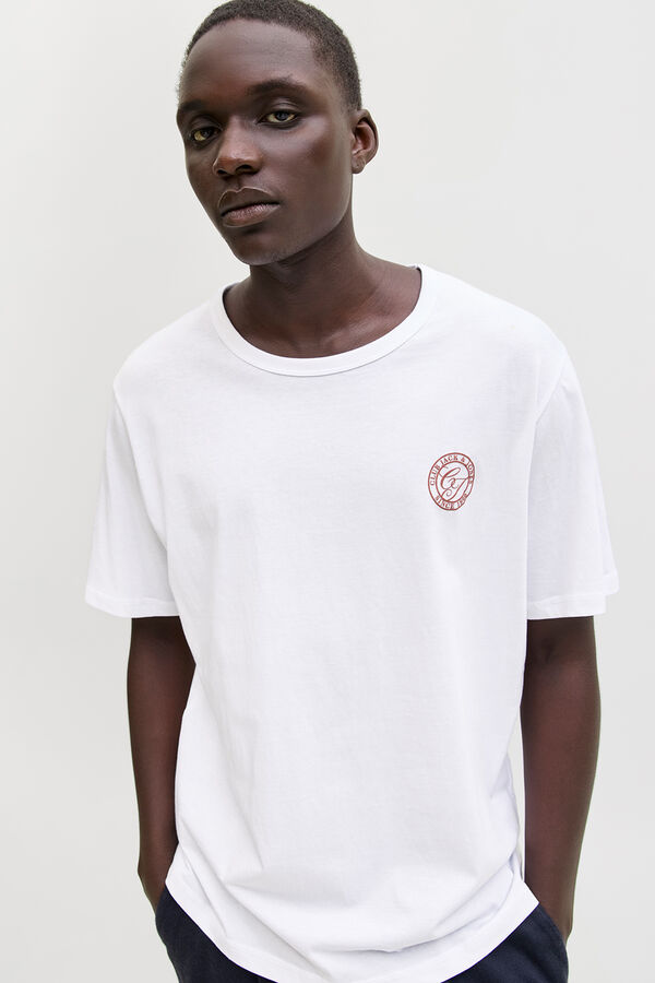 Jack & Jones camiseta b&aacute;sica e descontra&iacute;da branco