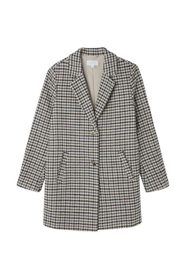 Springfield A-line checkered coat stone