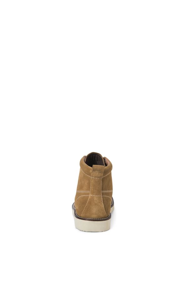 Jack & Jones Botines piel punta redonda marr&oacute;n