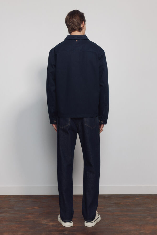 Springfield Jeans lavagem desbotada regular fit azul