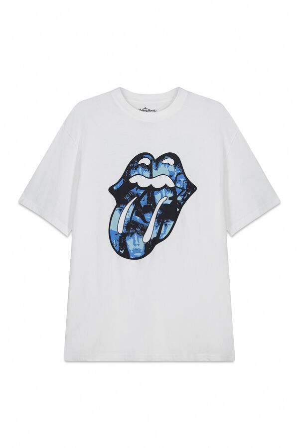 Springfield T-shirt Rolling Stones bege