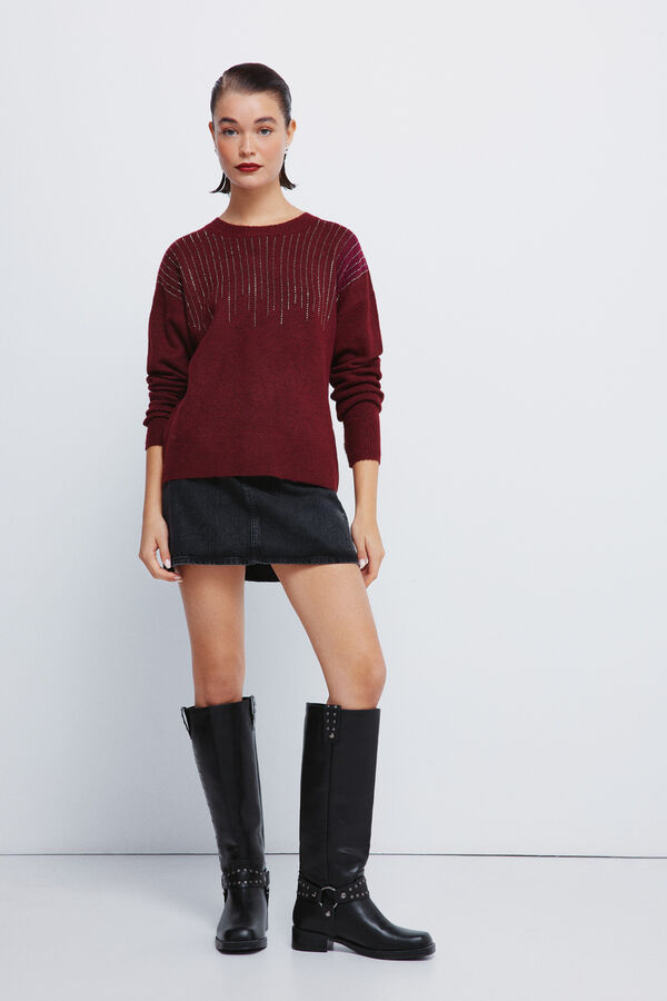 Springfield Camisola de cristal fantasia vermelho