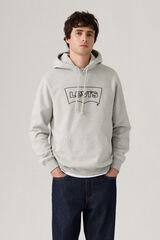 Levi's Sweatshirt masculino com gola redonda  cinzento