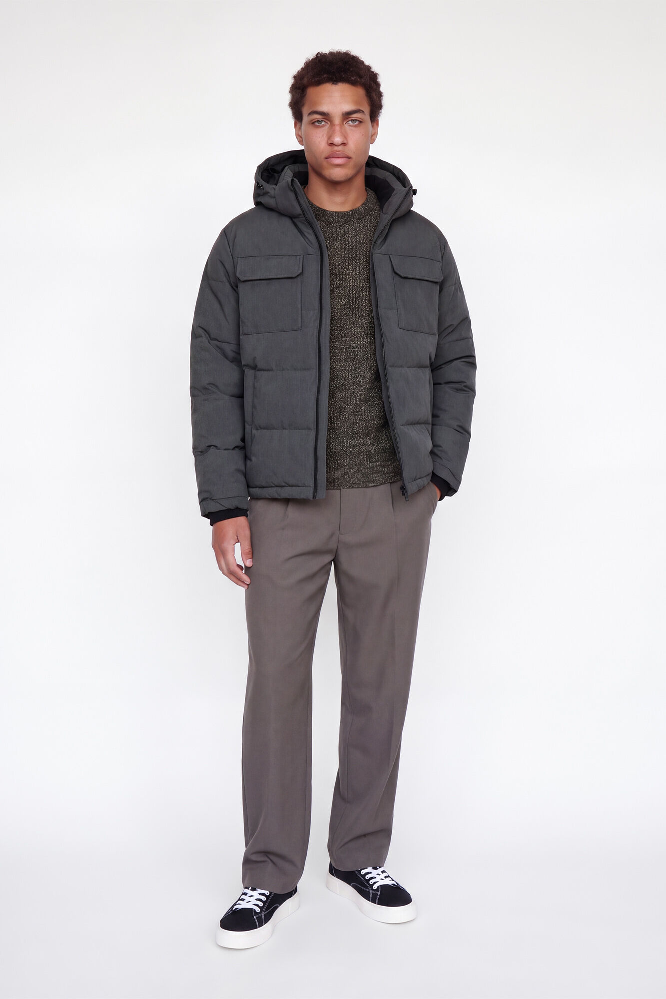 Jack & Jones Blus&atilde;o puffer com capuz