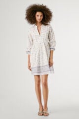 Pepe Jeans  Vestido curto de manga comprida com estampado floral. estampado