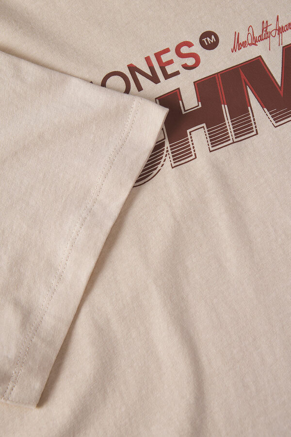 Jack & Jones camiseta de manga curta de arquivo bege