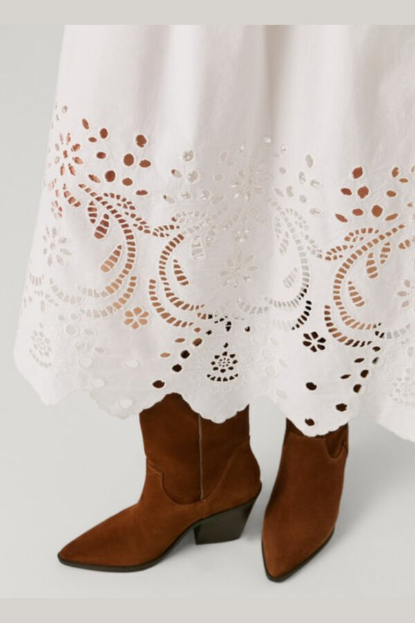 Pepe Jeans Vestido comprido sem mangas branco