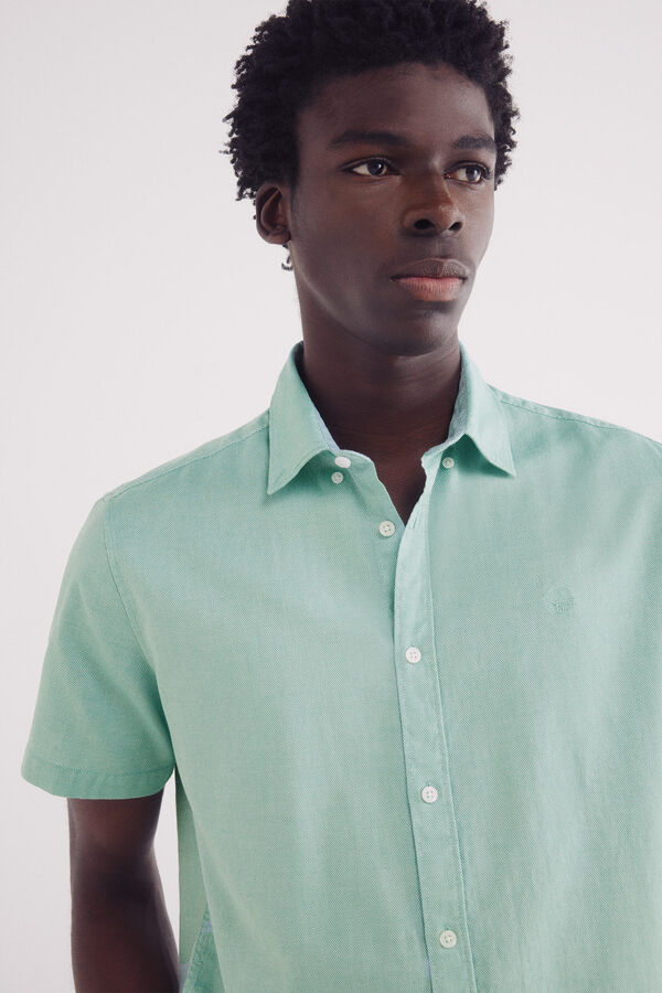 Springfield Camisa manga curta verde