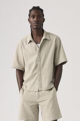 Levi's Camisa crop de manga curta branco