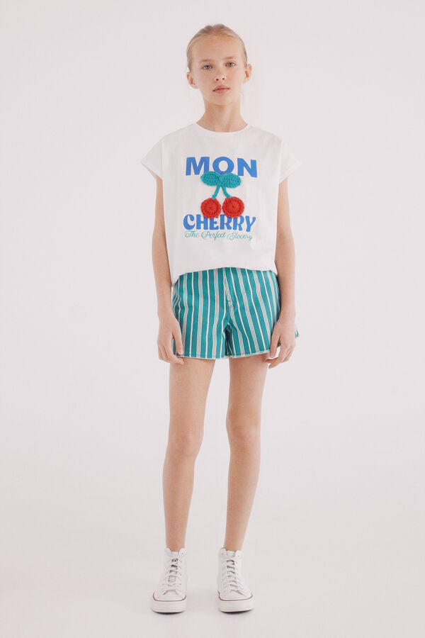 Springfield Kids sarja de riscas para meninas verde