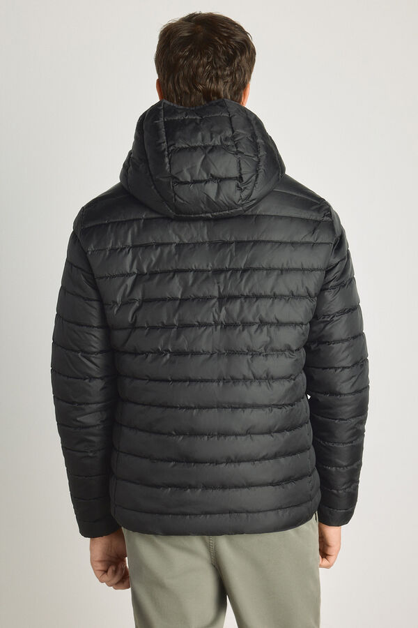 Jack & Jones Blus&atilde;o puffer gola alta preto