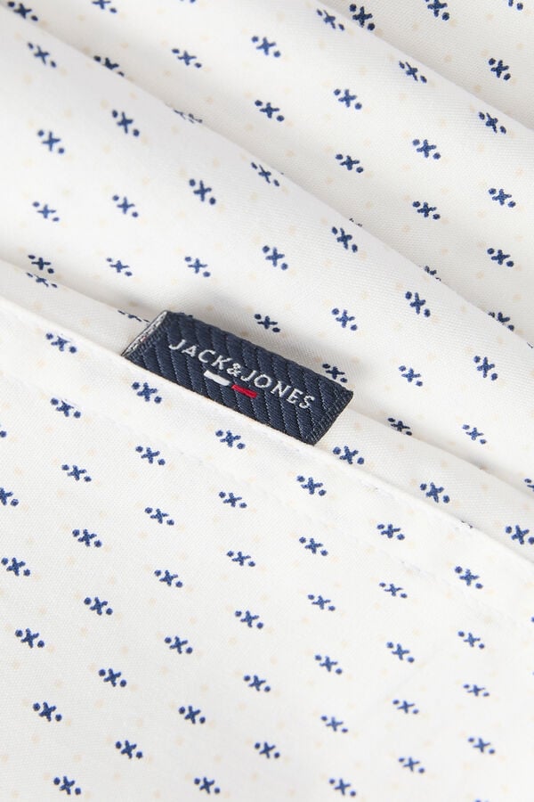Jack & Jones Camisa slim em algod&atilde;o branco