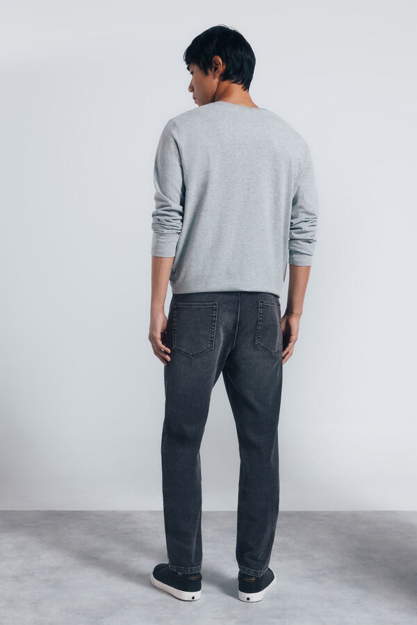 Springfield Calça jeans skinny cinza escuro cinzento