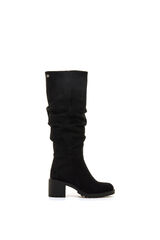 MTNG Botas slouchy de cano alto com sola tratorada preto