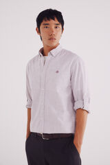 Springfield Camisa riscas de algodão vermelho