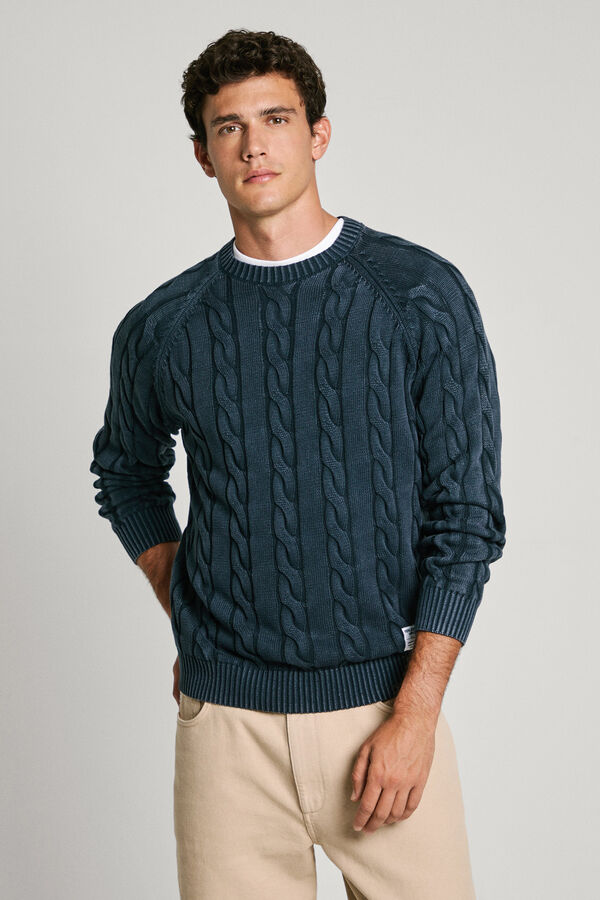 Pepe Jeans Jersey de cuello redondo azul