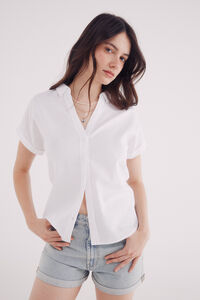 Springfield Camisa Oxford de manga curta