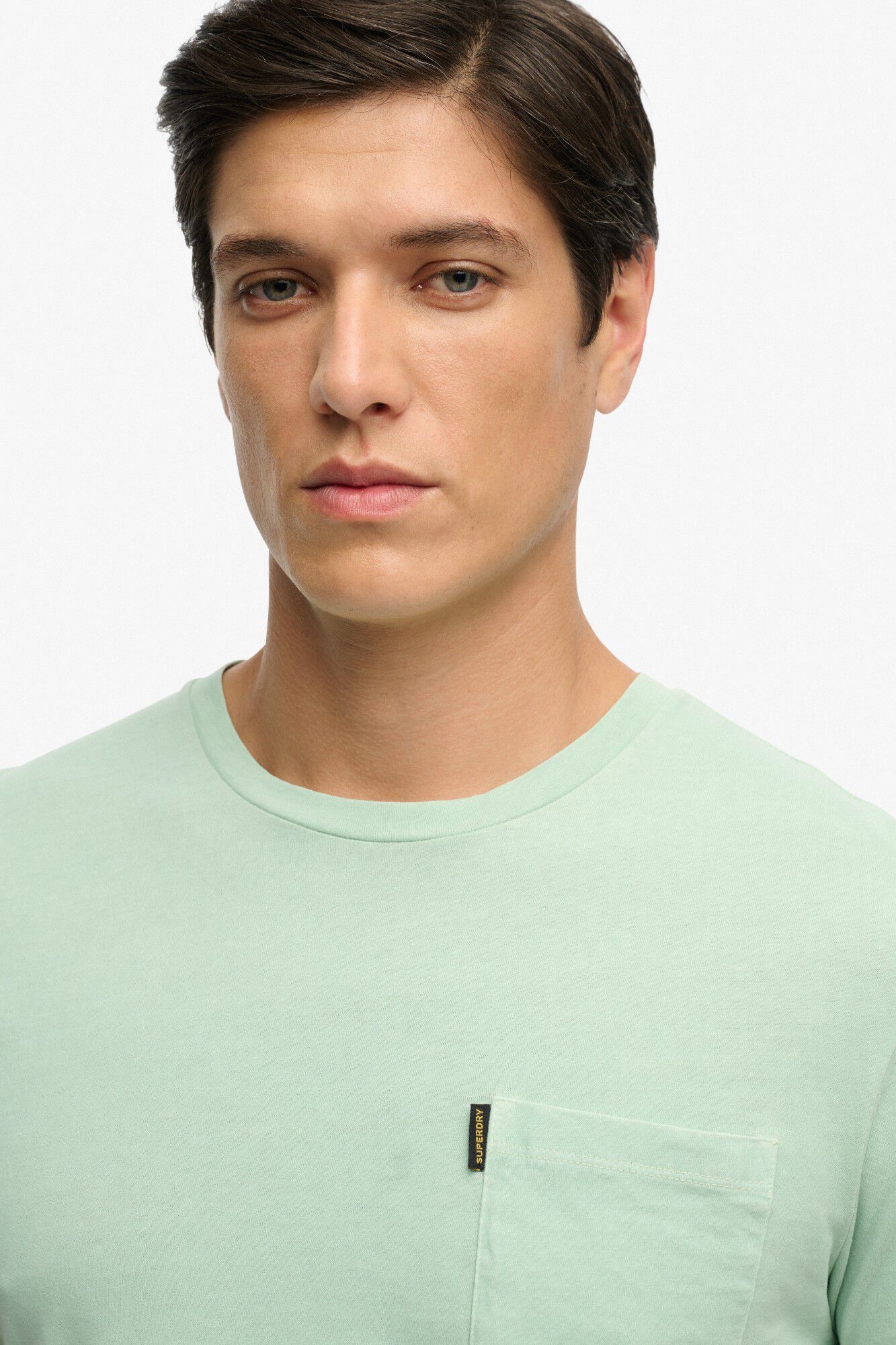 Superdry Camiseta manga corta b&aacute;sica con bolsillo