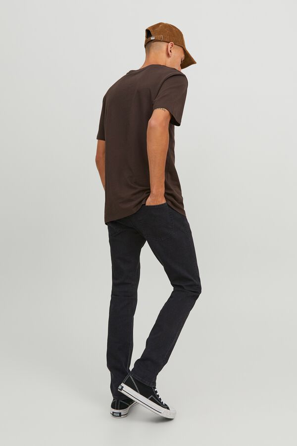 Jack & Jones Jeans slim cinco bolsos preto