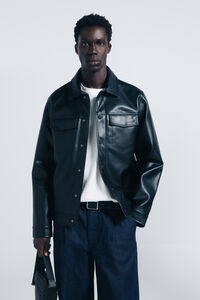 Springfield Blusão efeito pele