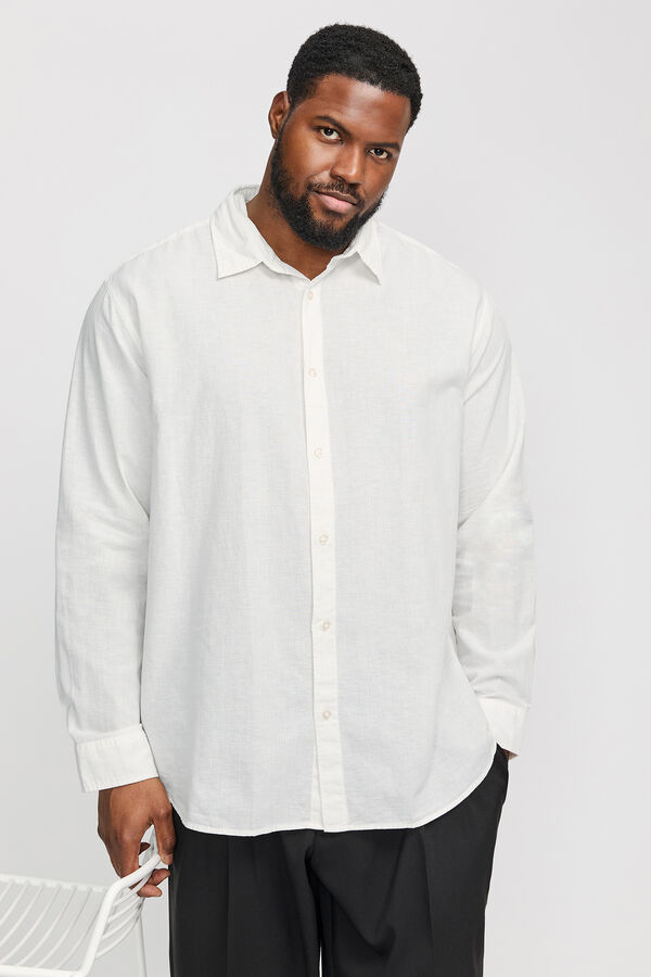 Jack & Jones PLUS Camisa slim fit PLUS branco