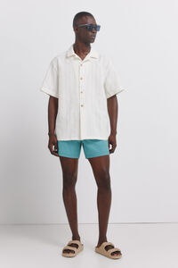 Springfield Fato de banho seersucker &agrave;s riscas