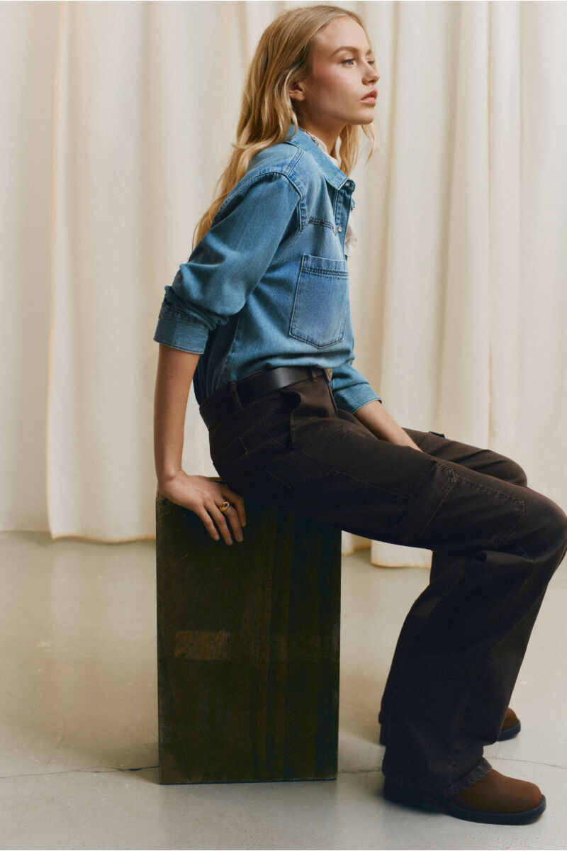 Springfield Pantalones cargo algod&oacute;n