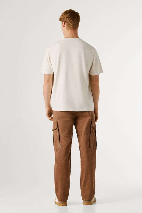 Pepe Jeans T-shirt manga curta bege