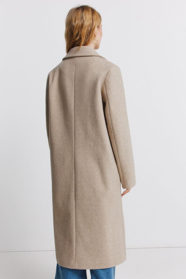 Springfield Sobretudo comprido bolsos diagonais castanho