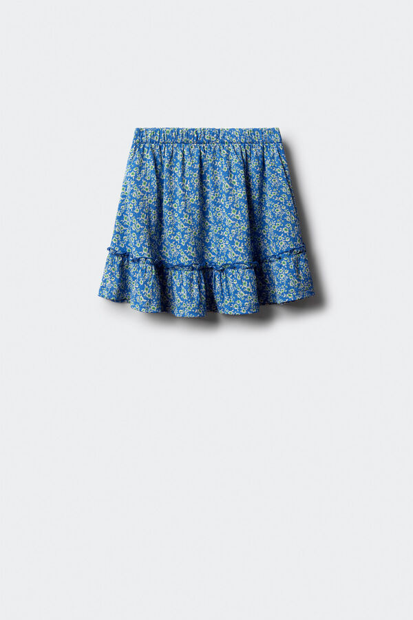 Springfield Kids Saia curta estampada para meninas azul
