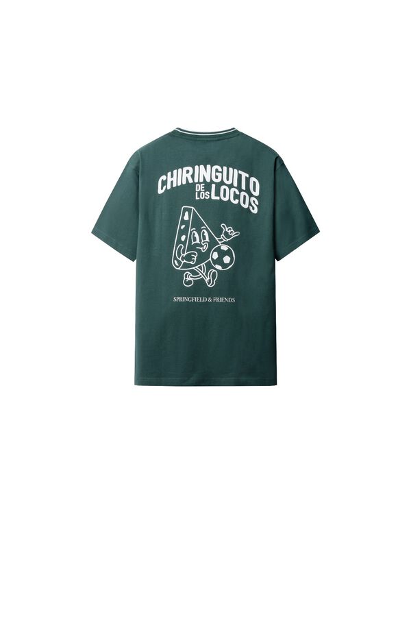 Springfield T-shirt Chiringuito los Locos verde