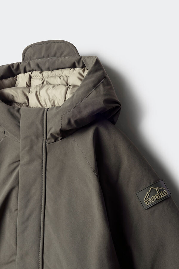 Springfield Kids Parka marrom para criança estampado