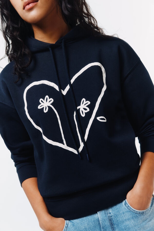 Springfield Sweatshirt duas flores preto