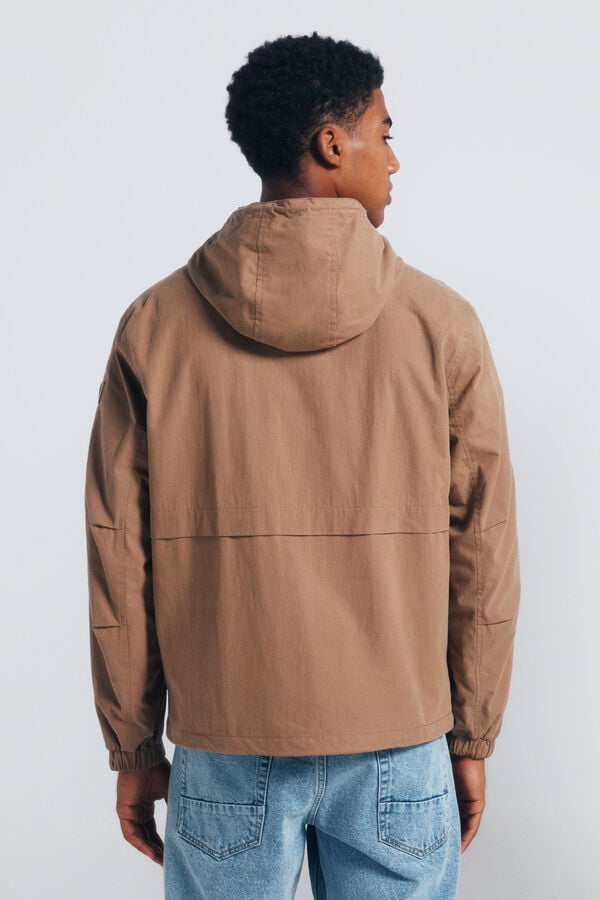Springfield Parka algodão castanho