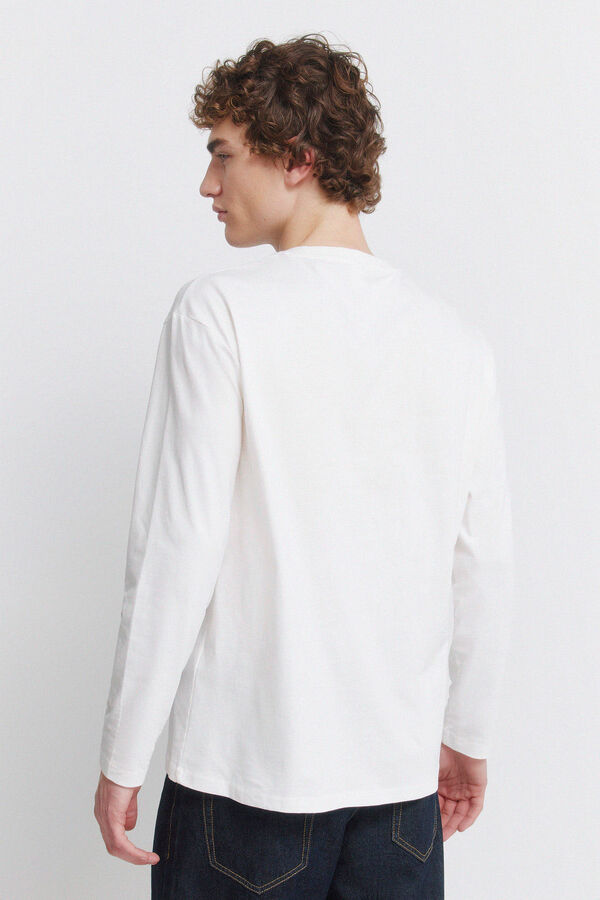 Springfield Camiseta de manga comprida Carbon branco