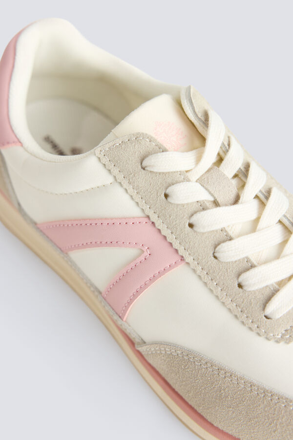 Springfield Sneakers retro riscas bege